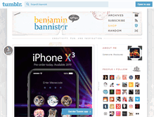 Tablet Screenshot of bannistr.benjaminbannister.com